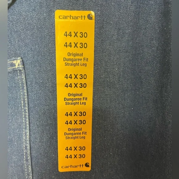 Carhartt Work Dungaree Cargo Utility Construction Work Pants Size 44x30 - Picture 5 of 6
